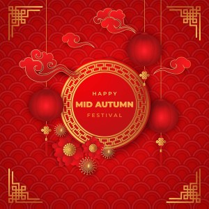 Background dịp tết cổ truyền họa tiết đèn lồng file vector mẫu 25R1816