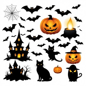 Hình minh họa nhân vật trong lễ hội halloween file EPS và AI mẫu MB70