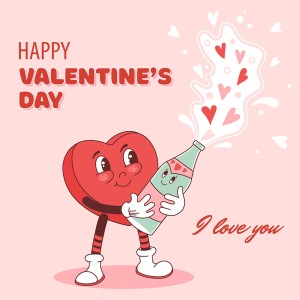 Banner valentine hoạt hình dễ thương file vector mẫu số 664