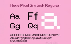 Font chữ đánh máy BHN Neue Pixel Grotesk