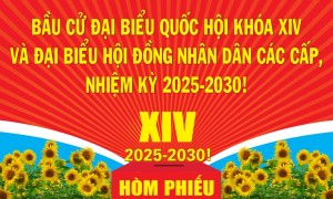 Mẫu pano với hình ảnh vector đại hội đại biểu toàn quốc - file corel