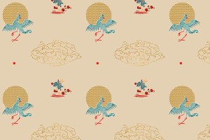 Pattern họa tiết ngày tết file vector - mẫu số 990