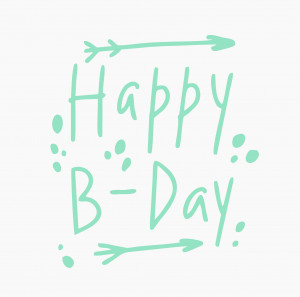 Bộ chữ typo happy birthday file EPS và AI mẫu K107