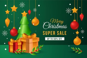 Banner quảng cáo dịp noel file vector mẫu số 540