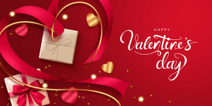 Banner hộp quà dịp valentine file EPS và AI mẫu V77