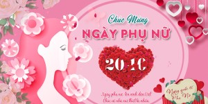 Banner chúc mừng ngày phụ nữ việt nam file PSD mẫu PN231