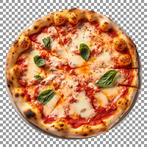 Hình minh họa Pizza phô mai P69 file PSD