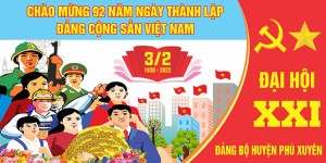 Backdrop chào mừng ngày thành lập Đảng Cộng sản file CDR mẫu CR54