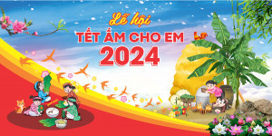 Backdrop lễ hội chào xuân năm 2024 - File AI