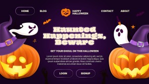 Banner lễ hội halloween file PSD mẫu MB439