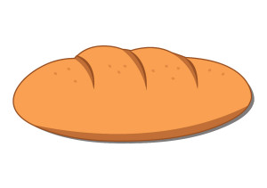 Hình minh họa bánh mì file EPS - mẫu số 951