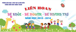 Backdrop Phông nền hội thi bé khỏe bé ngoan - File Corel