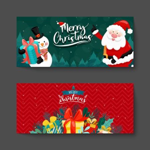 Banner chúc mừng giáng sinh file vector mẫu số 750