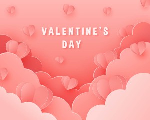 Banner ngày valentine nền hồng file vector mẫu số 822