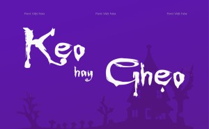 Font chữ kinh dị Halloween MTD Buffied Việt Hóa