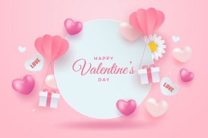 Banner ngày lễ valentine file vector mẫu BV132