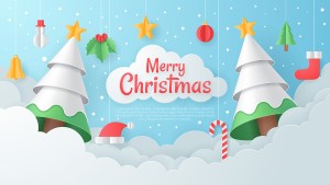 Banner cây thông noel file vector mẫu số 854