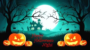 Banner lễ hội halloween kinh dị file PSD mẫu MB214