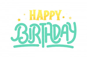 Bộ chữ typo happy birthday file PSD mẫu K22