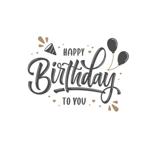 Bộ chữ typo happy birthday file EPS và AI mẫu K165