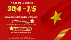 Banner thông báo lịch nghỉ lễ kỷ niệm ngày 30-4 và 1-5 file PSD mẫu GP19