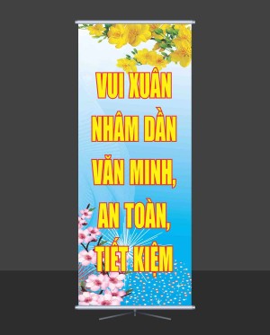Phướn mừng Đảng mừng xuân 2024 file CDR mẫu D179