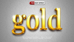 Hiệu ứng text gold file PSD mẫu HU115