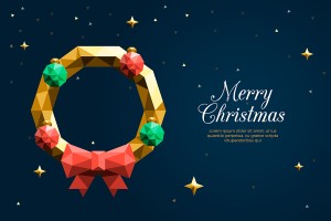 Banner vòng trang trí chào mừng dịp noel file vector mẫu số 114