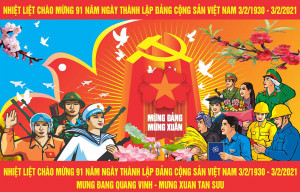 Pano mừng Đảng mừng xuân 2024 file CDR mẫu D18