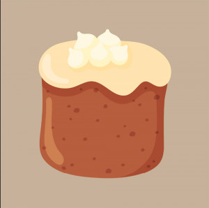 Hình minh họa bánh kem file EPS - mẫu số 460