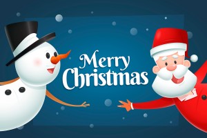 Banner ông già noel mùa giáng sinh file vector mẫu BN89