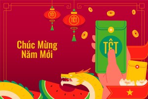 Banner tết cổ truyền file vector mẫu OC510