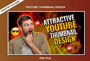 Ảnh thumb kênh youtube mẫu T17 file PSD