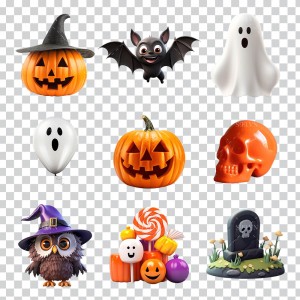 Hình ảnh nhân vật ma quái halloween file PNG - mẫu số 566