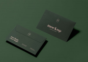 Mockup phong bì mẫu B46 file PSD