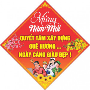 Phướn mừng Đảng mừng xuân 2024 file CDR mẫu D62