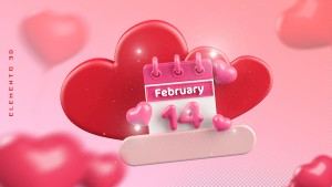 Banner ngày lễ valentine file PSD mẫu BV12