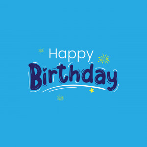 Bộ chữ typo happy birthday file EPS và AI mẫu K149