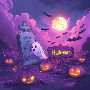 Background lễ hội halloween file PSD mẫu MB227