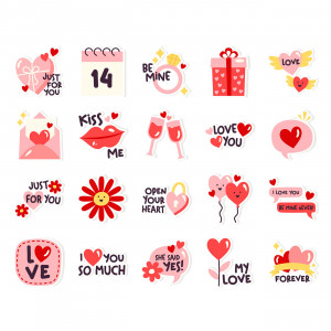 Ảnh minh họa valentine dễ thương file EPS