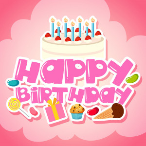 Bộ chữ typo happy birthday mềm mại file EPS và AI mẫu K187