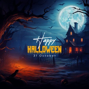 Poster lễ hội halloween kinh dị file PSD mẫu MB221