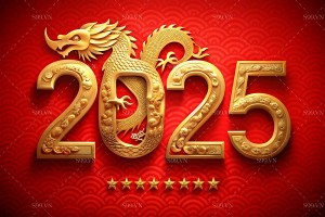 Bộ số năm mới 2025 file JPG mẫu 25R21