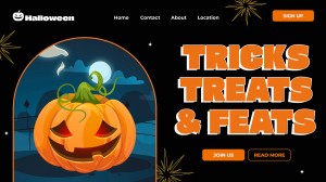 Banner lễ hội halloween file PSD mẫu MB437