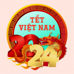 Ảnh Tết Việt Nam 2024 Kèm Linh Vật Rồng - File EPS