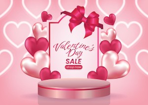 Banner sale dịp lễ valentine file vector mẫu BV103