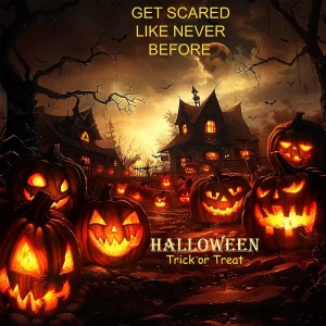 Poster lễ hội halloween file PSD mẫu MB229