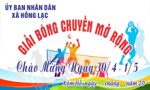 Backdrop giải bóng chuyền mẫu 68 file Corel