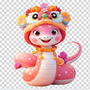 Hình ảnh con rắn cute file PNG mẫu OC348