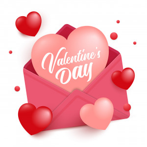 Ảnh minh họa thiệp valentine file EPS